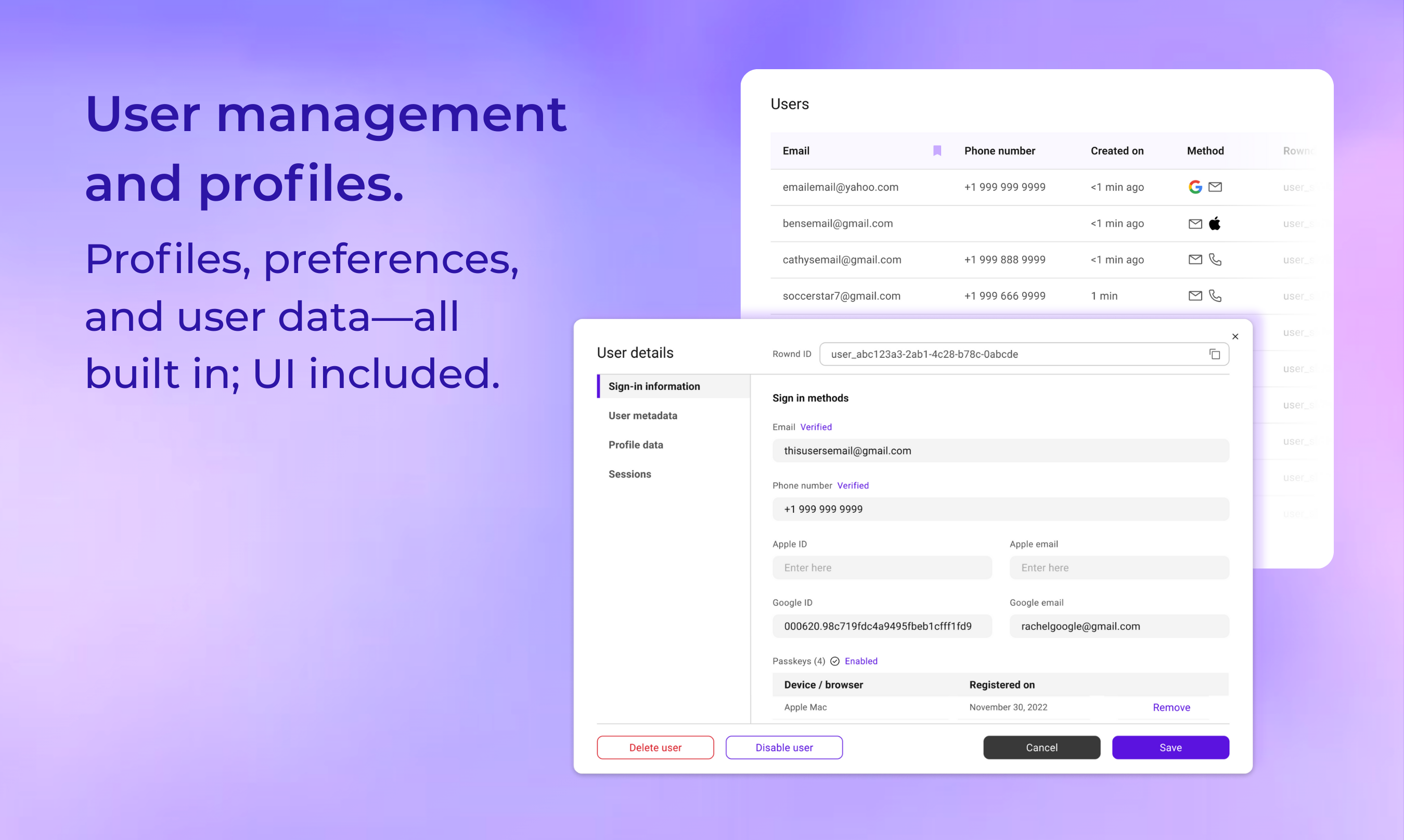 Piattaforma di servizi di app roward;1m mau gratuito - 1m Mau;Gestione utente, autenticazione, pagamenti, tutti in un SDK. media 5