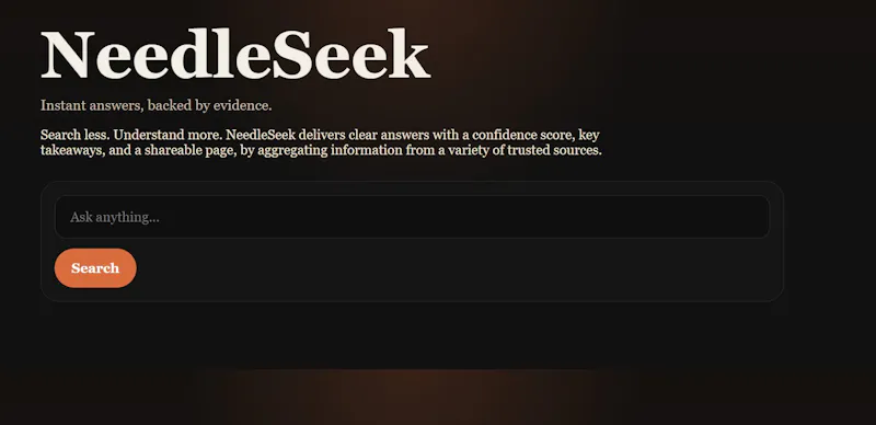 NeedleSeek screenshot 1