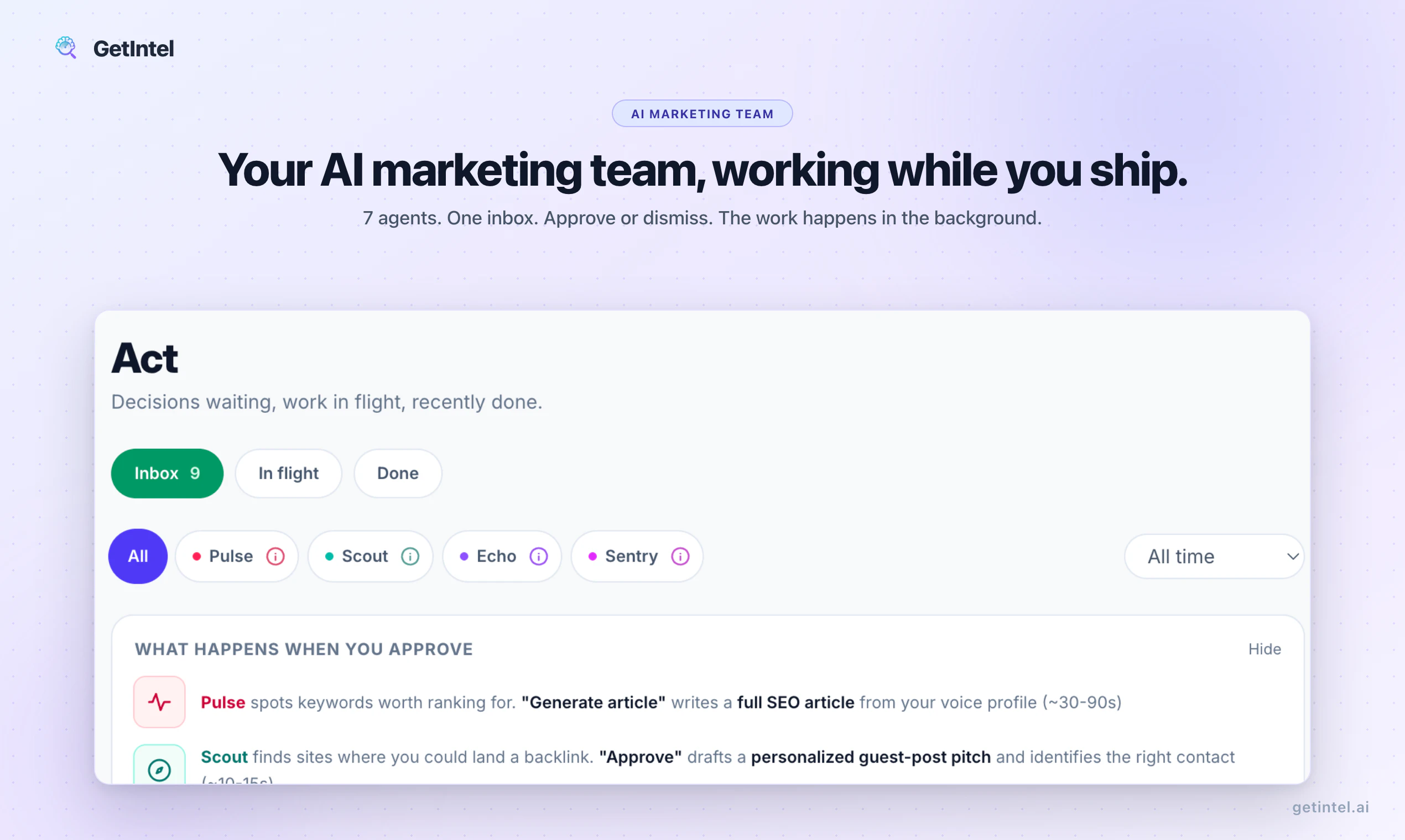 GetIntel - AI Visibility Tool screenshot 1