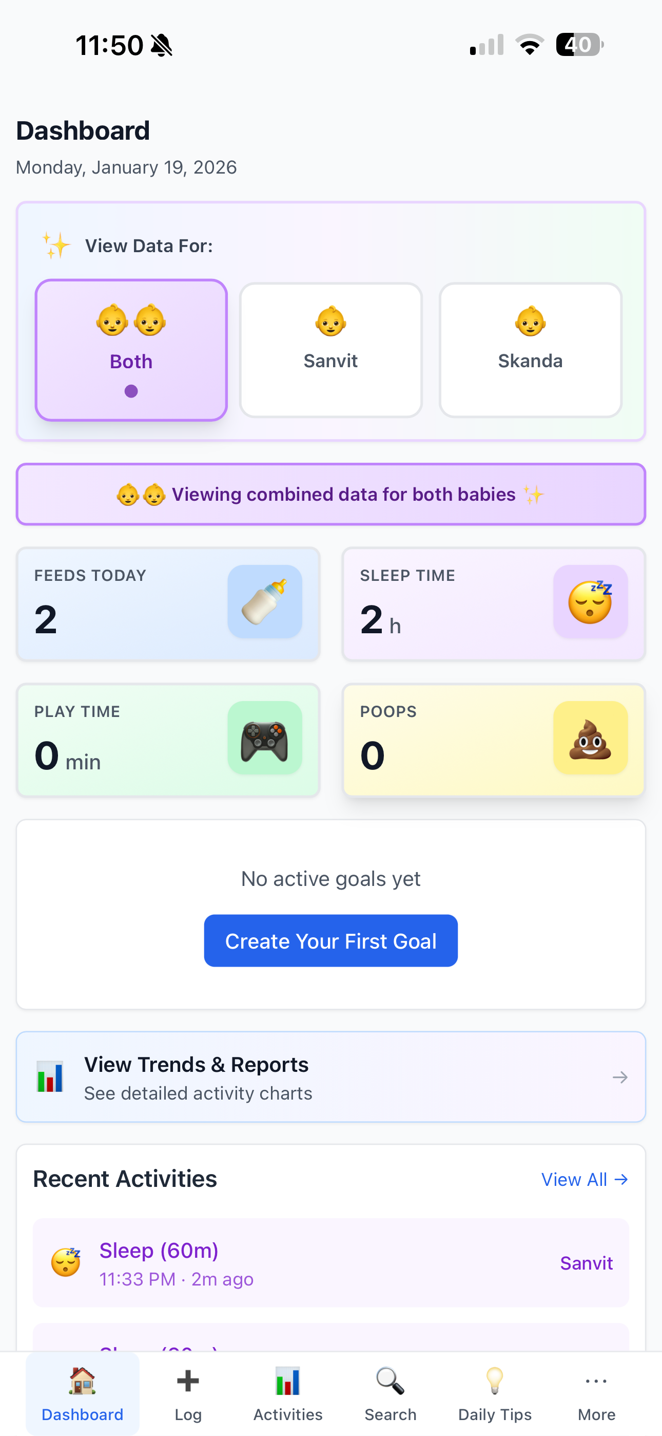 Baby tracker gallery image
