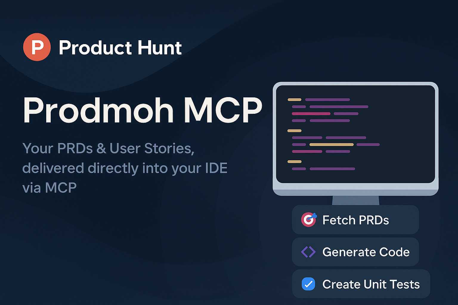 ProdMoh MCP - Main product screenshot demonstrating key features and user interface