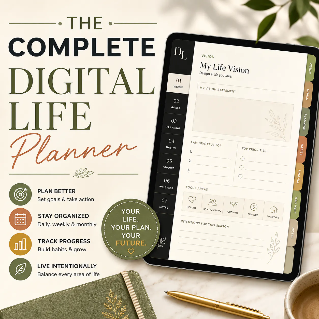 Banner del producto The Complete Digital Life Planner