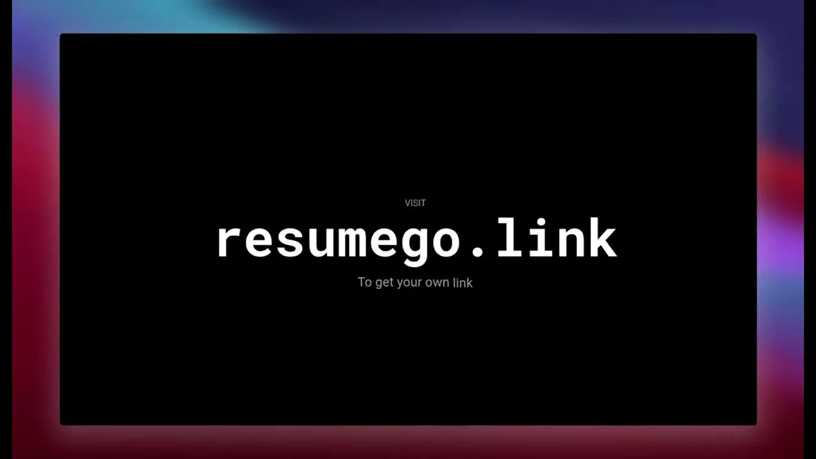 resumeGo screenshot 1 (video preview)