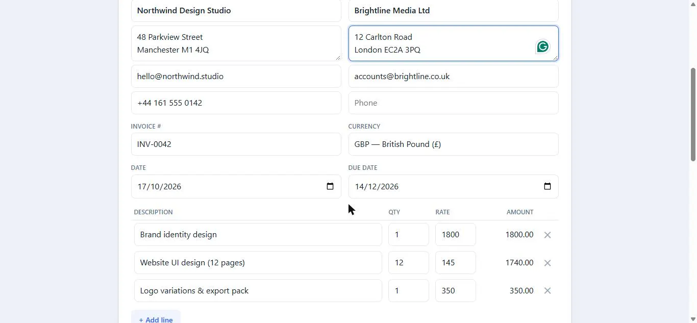 Free Invoice Generator gallery image