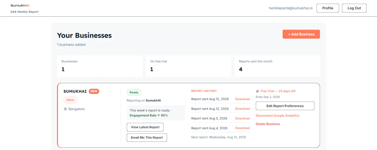 GA4 Weekly Report screenshot 7