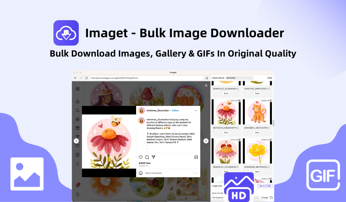 Imaget - pemuat gambar pukal media 4