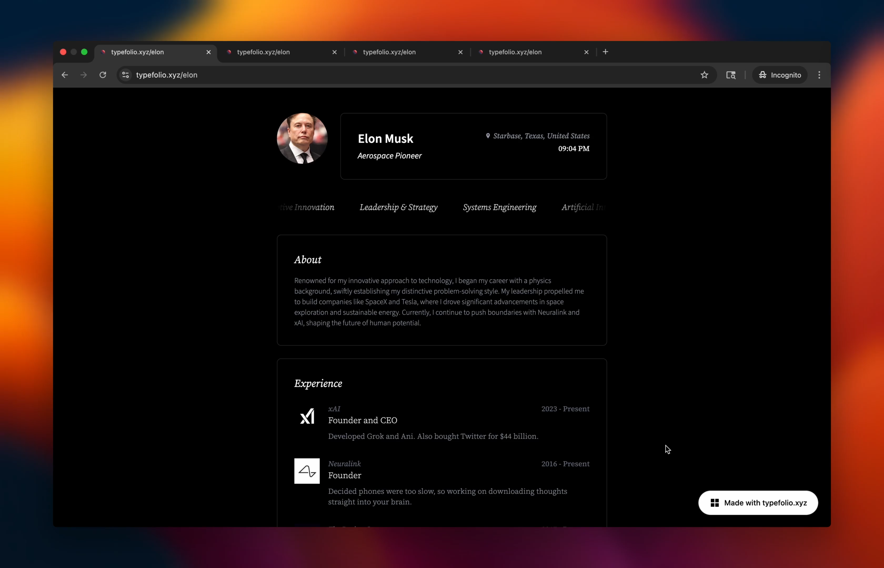 Typefolio gallery image