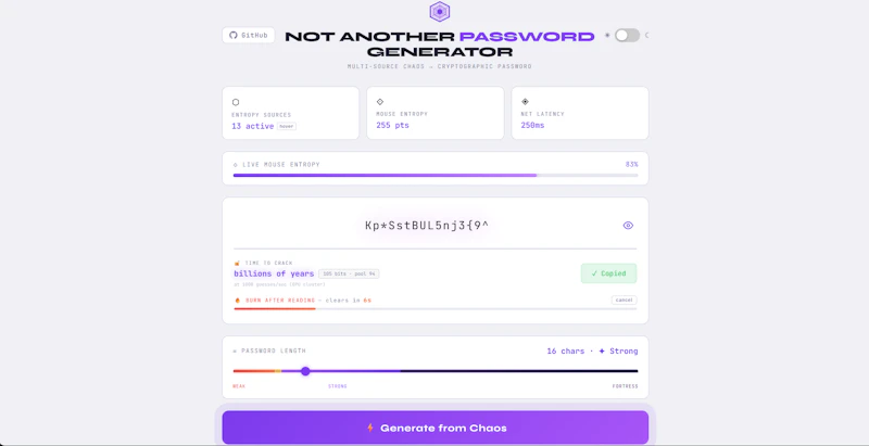 Not Another Password Generator screenshot 2