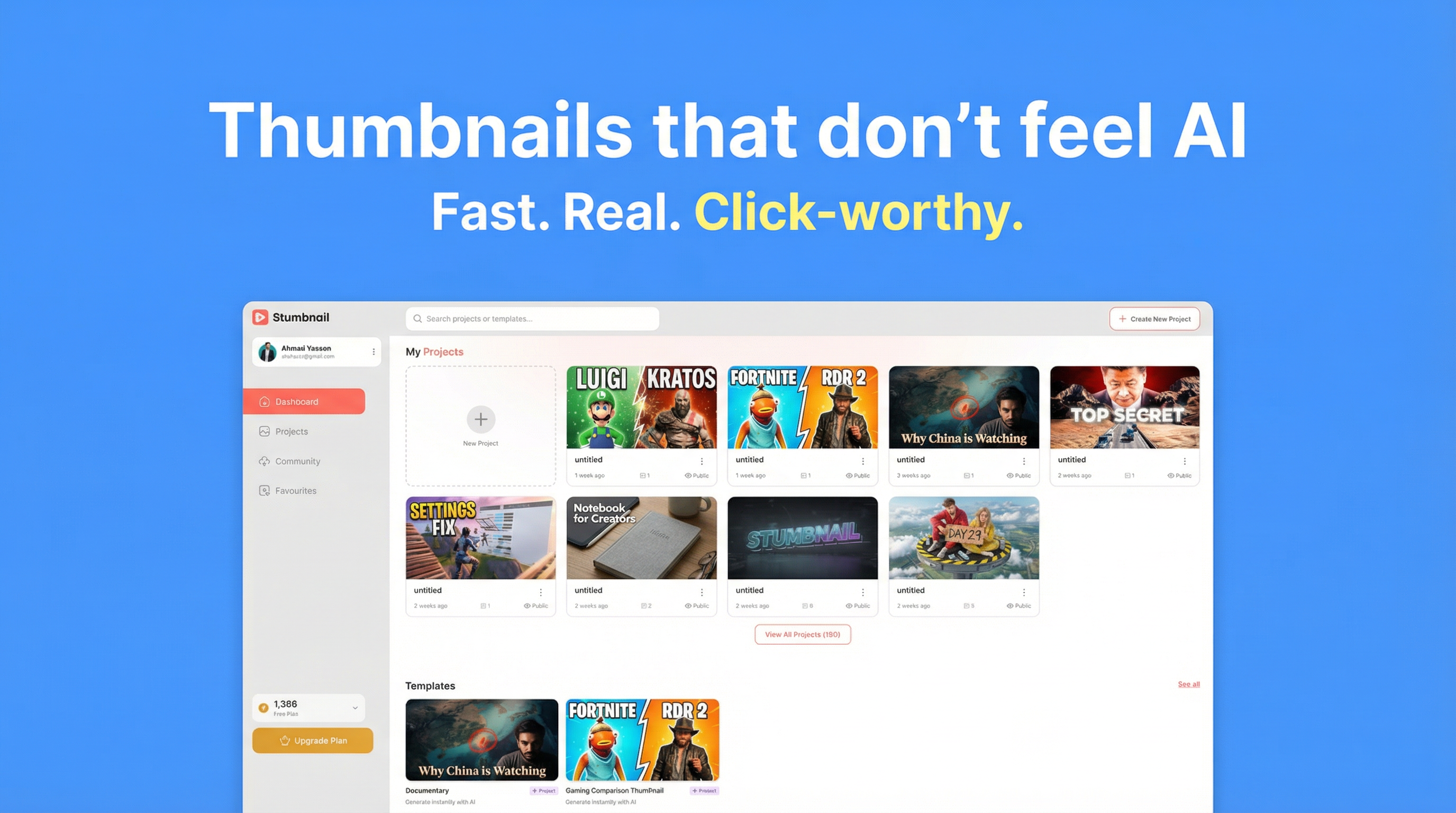 Stumbnail - Main product screenshot demonstrating key features and user interface