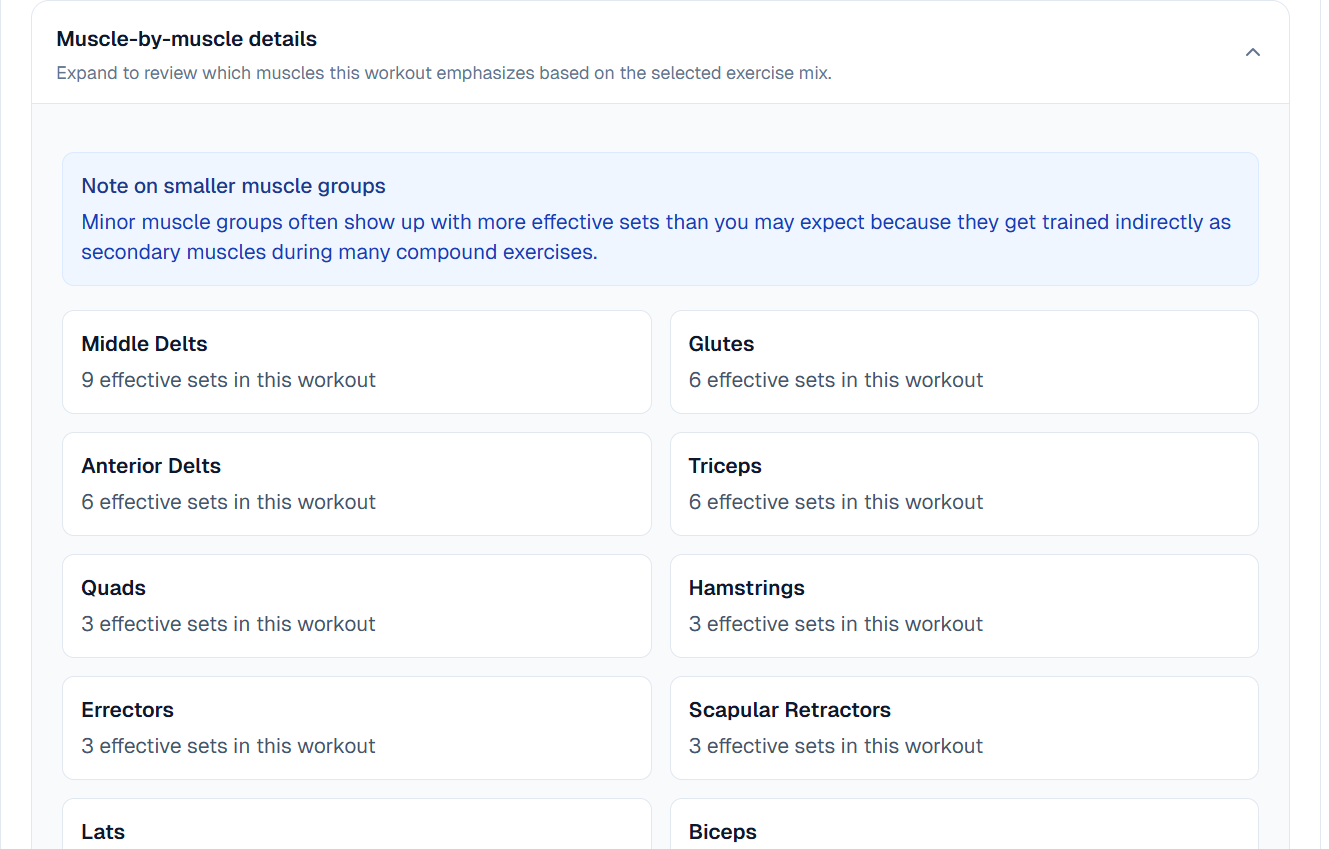 Custom Workout Builder gallery image