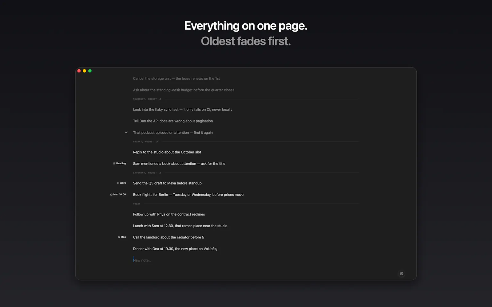 Fadepad screenshot 2