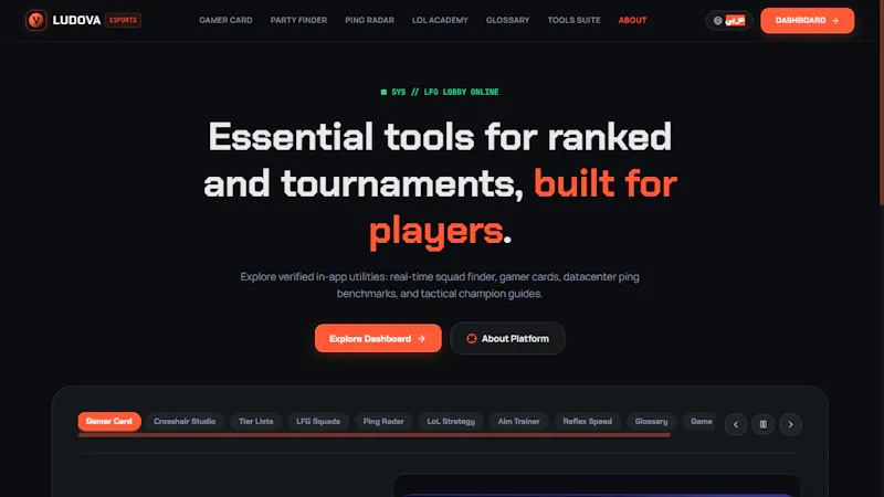 Ludova Esports Platform screenshot 1