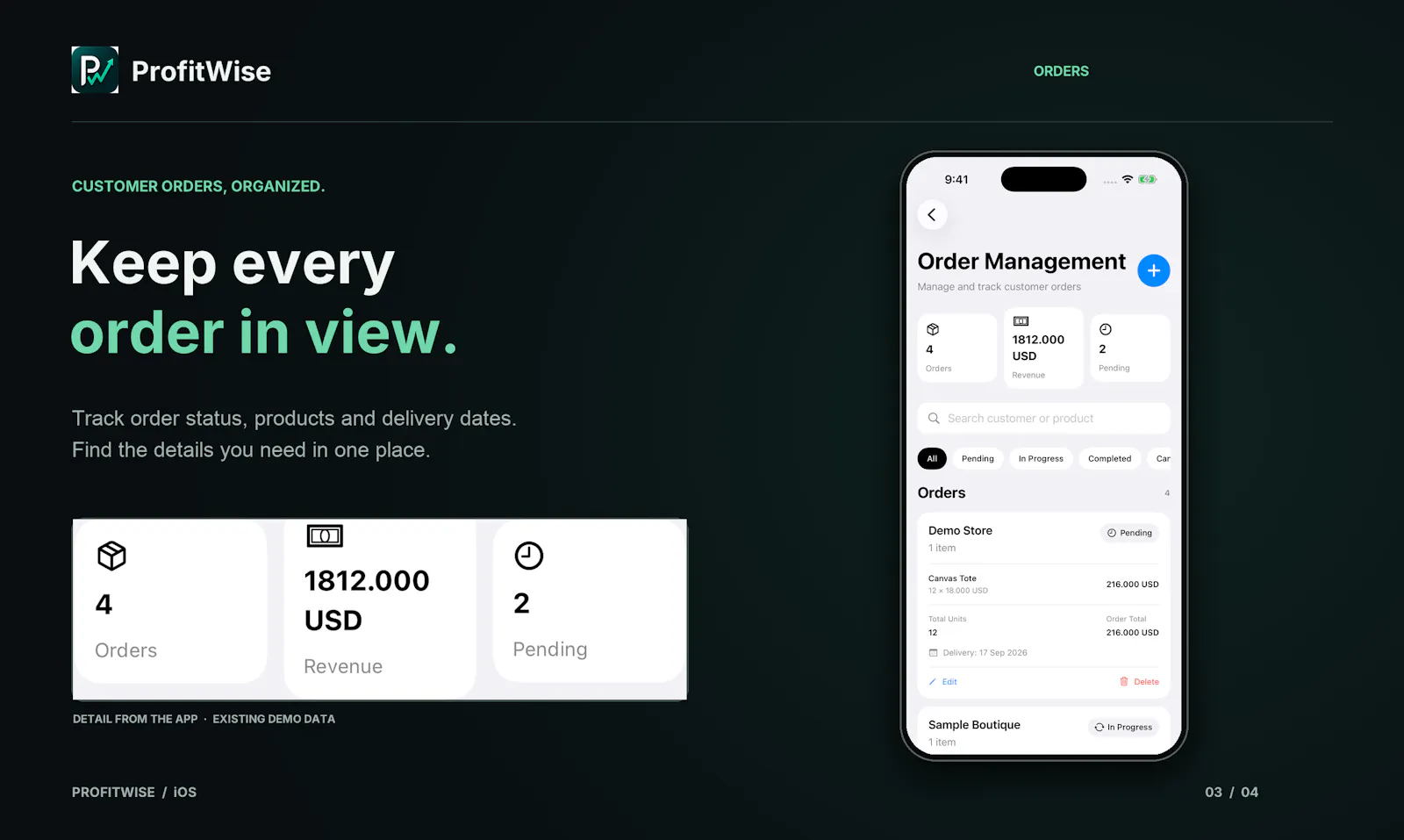 ProfitWise — Know your numbers screenshot 3