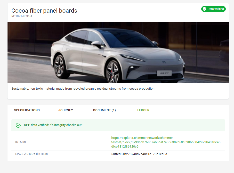 Digital Product Passport DPP Application gallery image