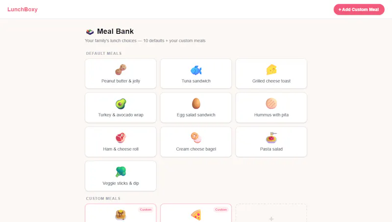 LunchBoxy screenshot 2