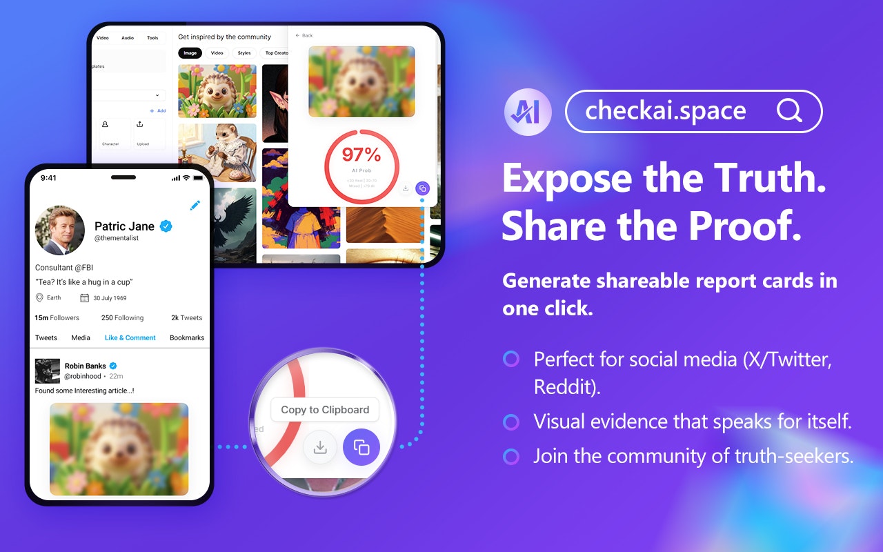 CheckAI - Screenshot 4 showing product features and functionality