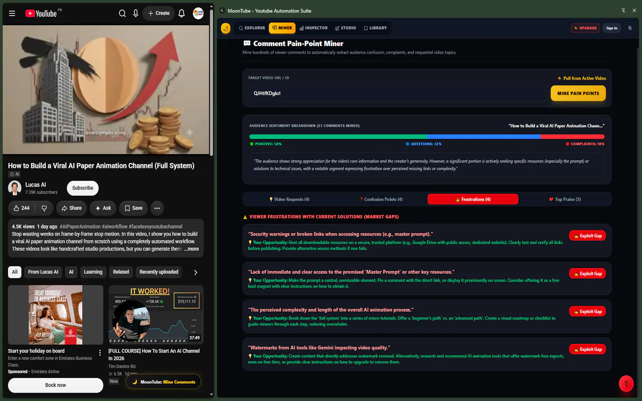 MoonTube - Youtube Automation Suite gallery image
