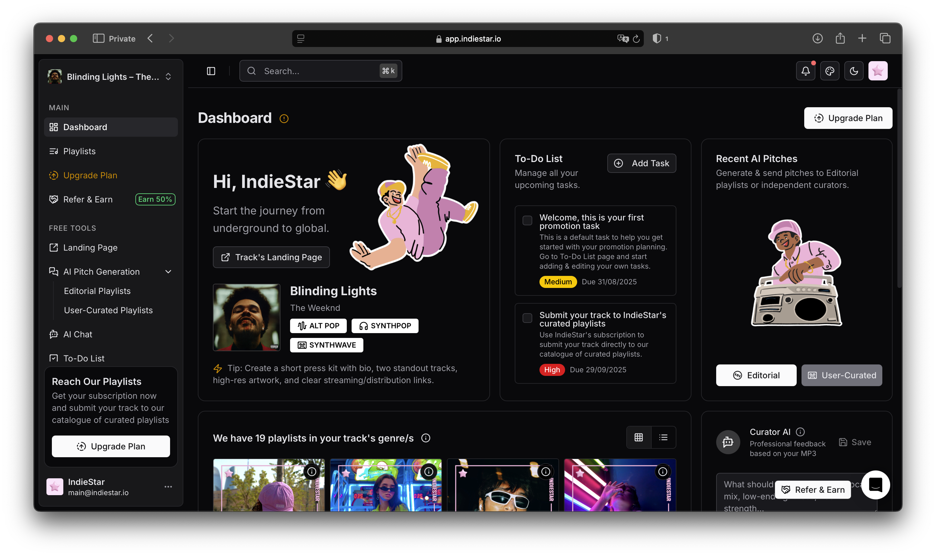 İndiestar - Sanatçıların bir sonraki bağımsız yıldız olmasına yardımcı olmak medya 1