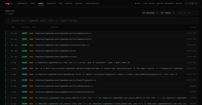 ssg - AI Agent Guardrails screenshot 8