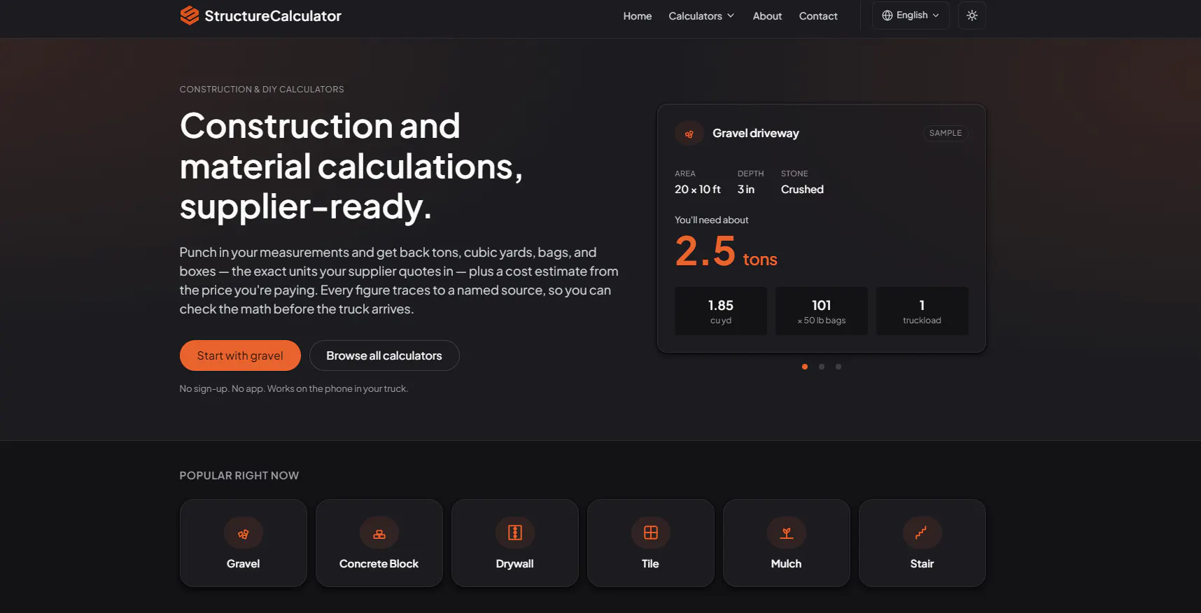Structure Calculator gallery image