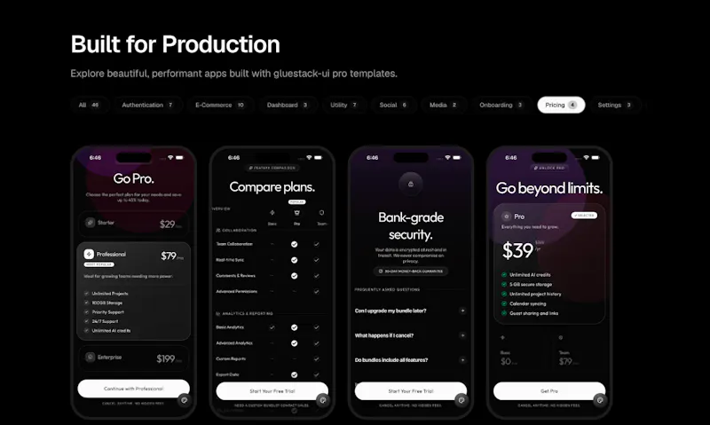 gluestack-ui pro screenshot 4