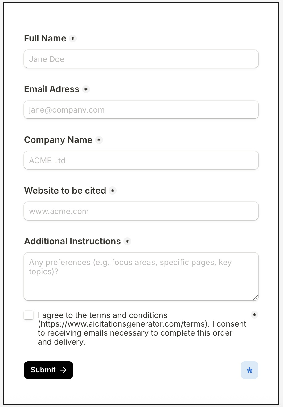 AI Citations Generator gallery image