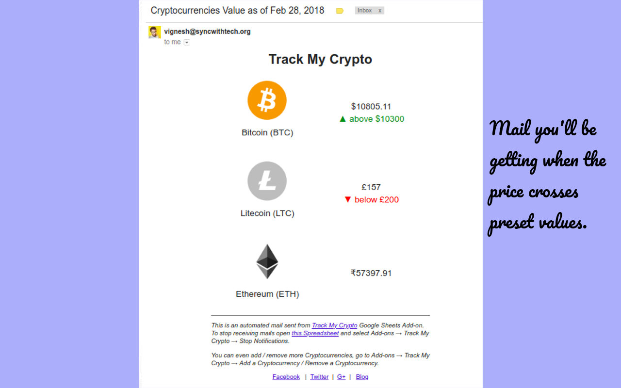 Cryptocurrencies Tracker gallery image