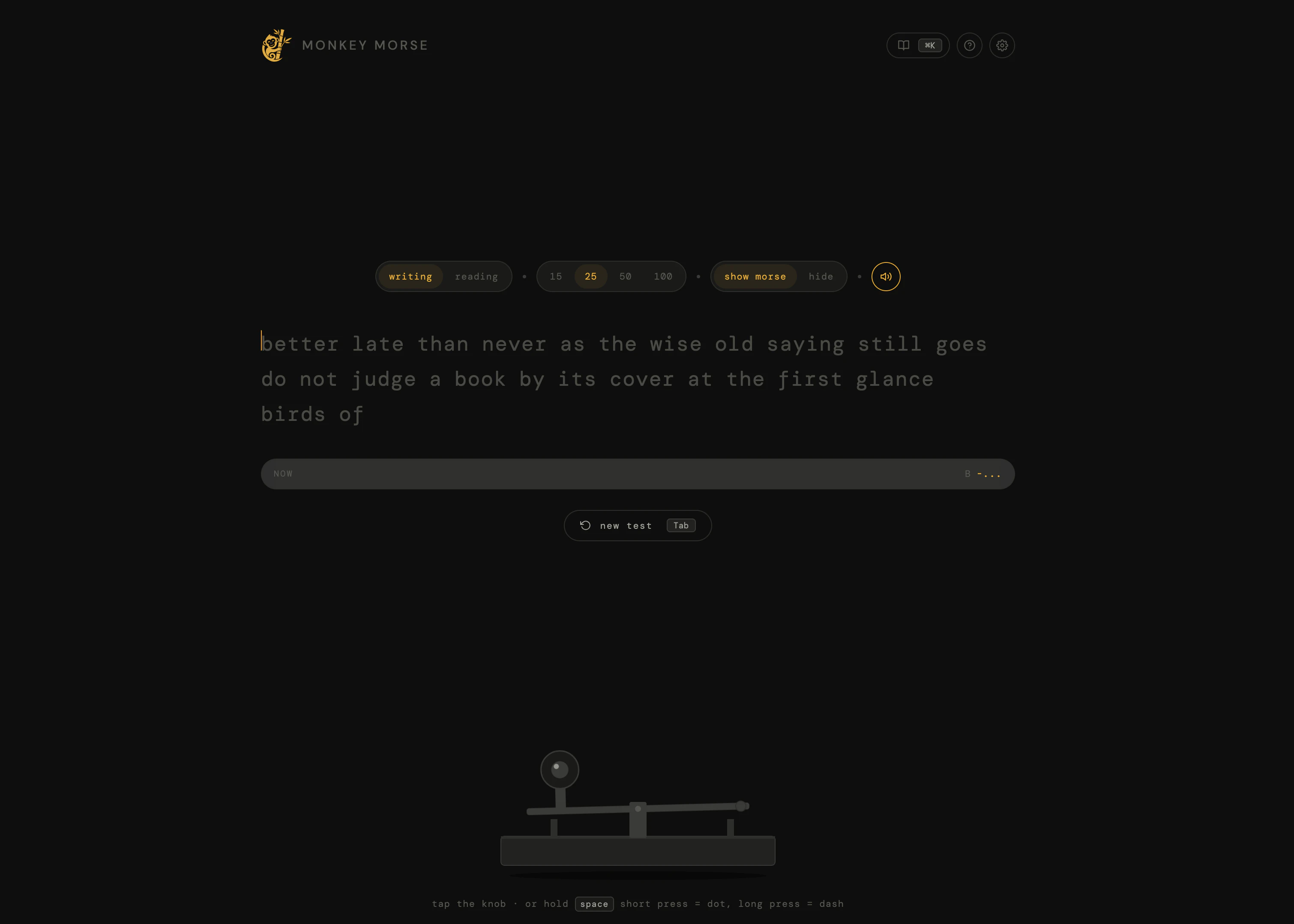 Monkey Morse screenshot 1