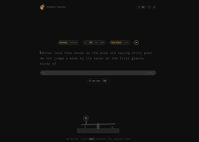 Monkey Morse screenshot 2