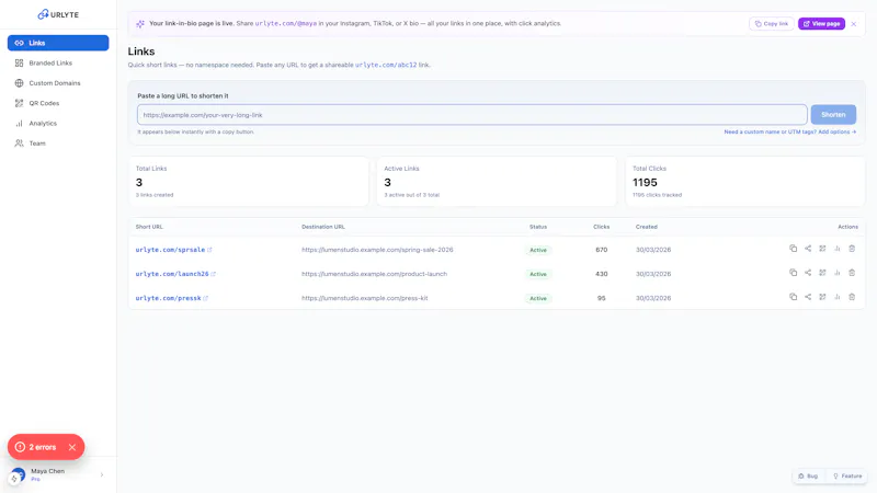 URLyte screenshot 4