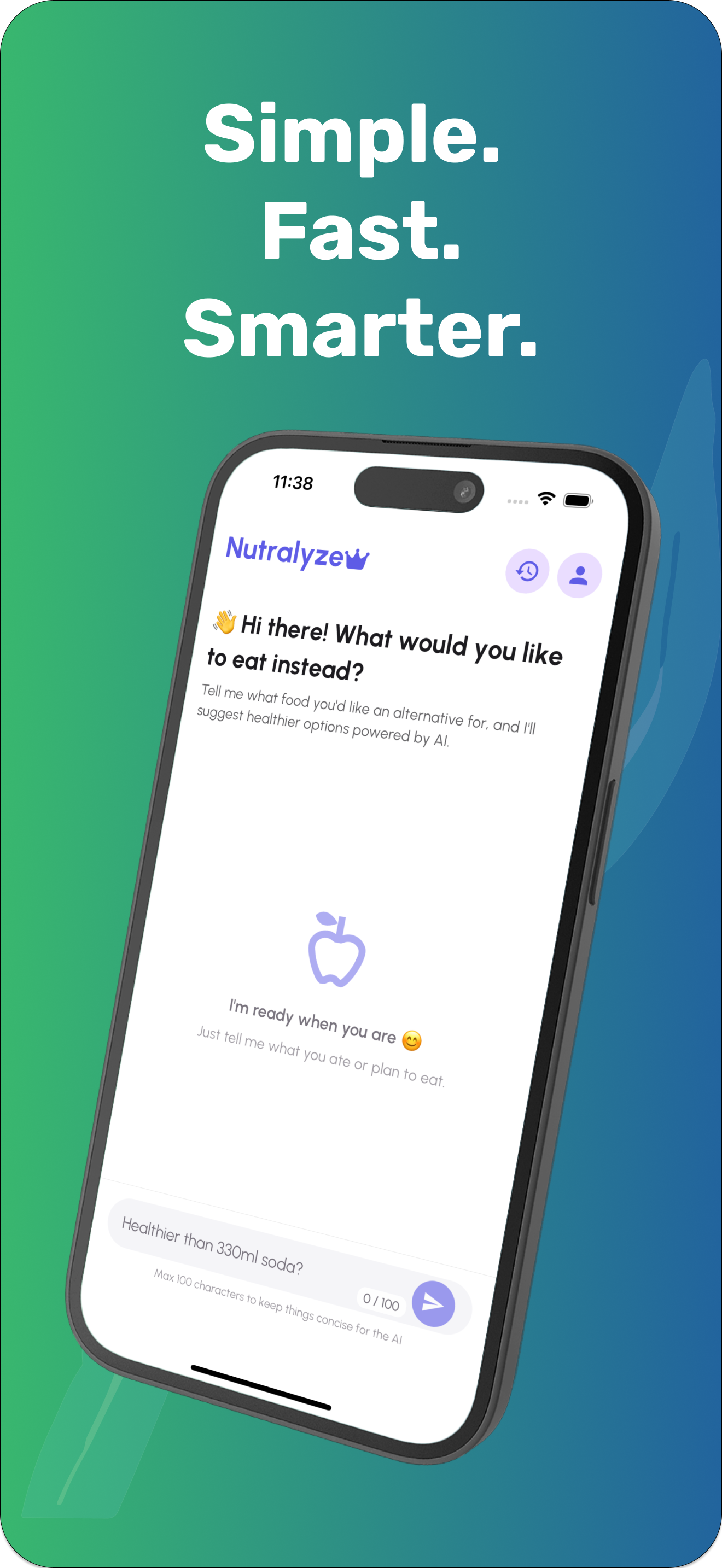 Nutralyze - Приложение для обмена продуктами питания с AI: более здоровые альтернативы за считанные секунды. медиа 8