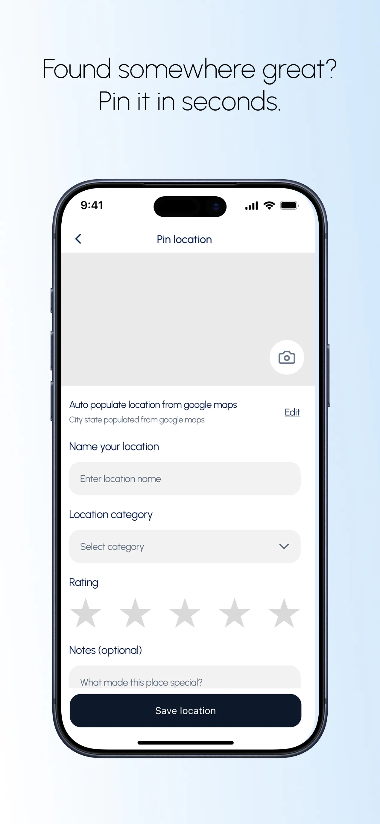 Pinit — Never lose a great spot again gallery image