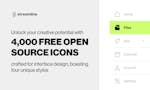 4,000 Free Open Source UI Icons image