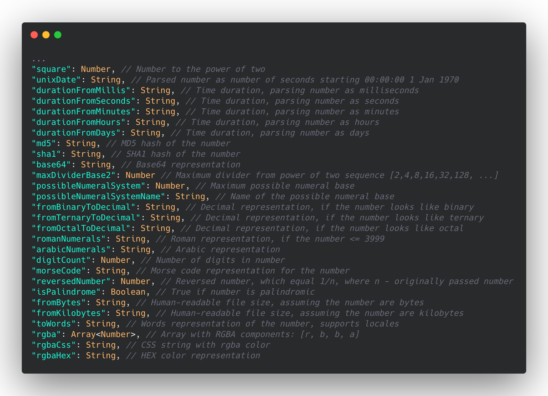 AboutNumber API gallery image