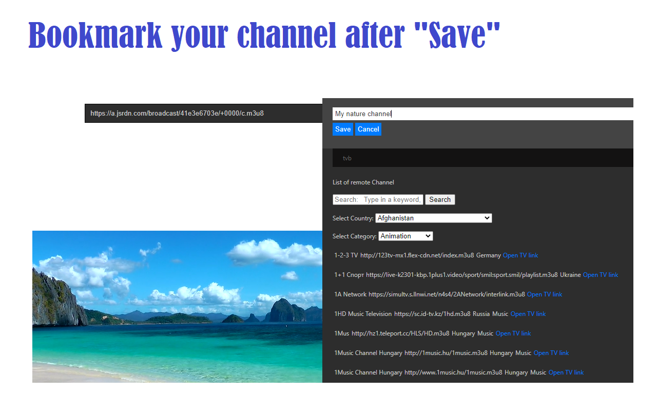 IPTV  / HLS player and 7000 TV channels gallery image