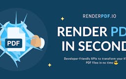RenderPDF.io: HTML to modern PDFs media 1