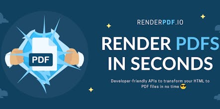 RenderPDF.io: HTML to modern PDFs gallery image
