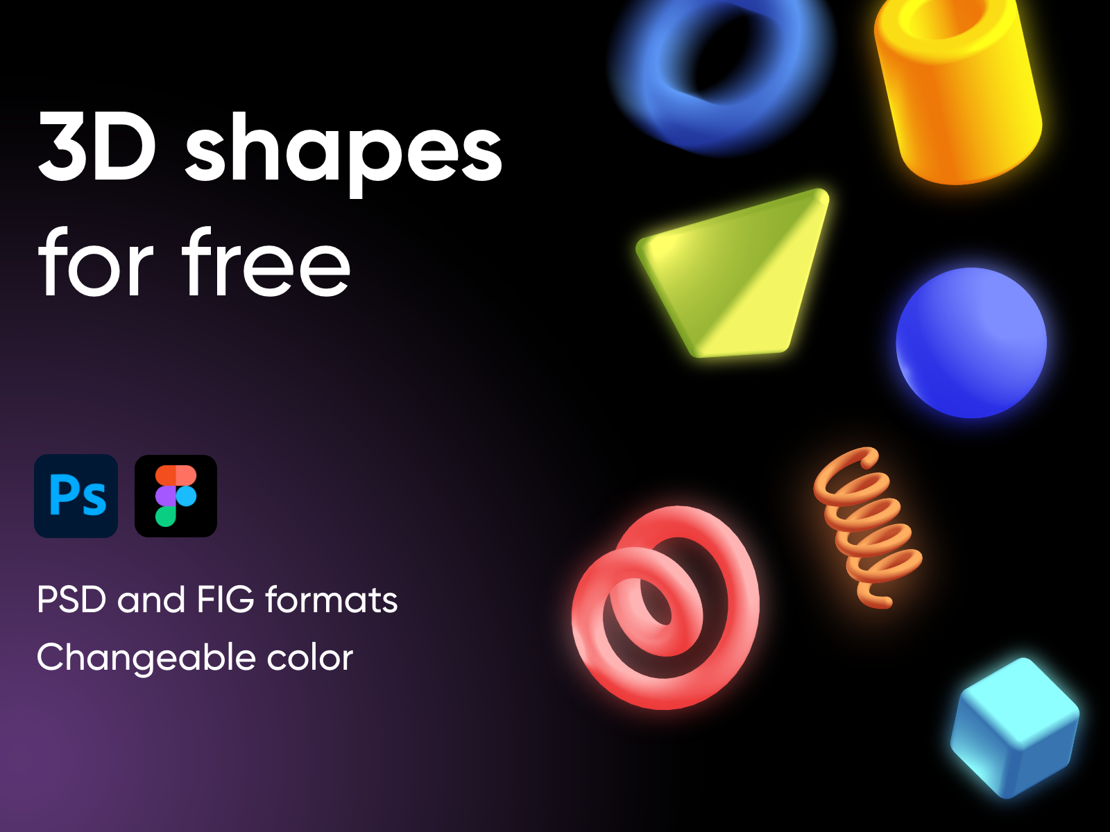 Colorful 3D Shapes gallery image
