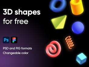 Colorful 3D Shapes gallery image