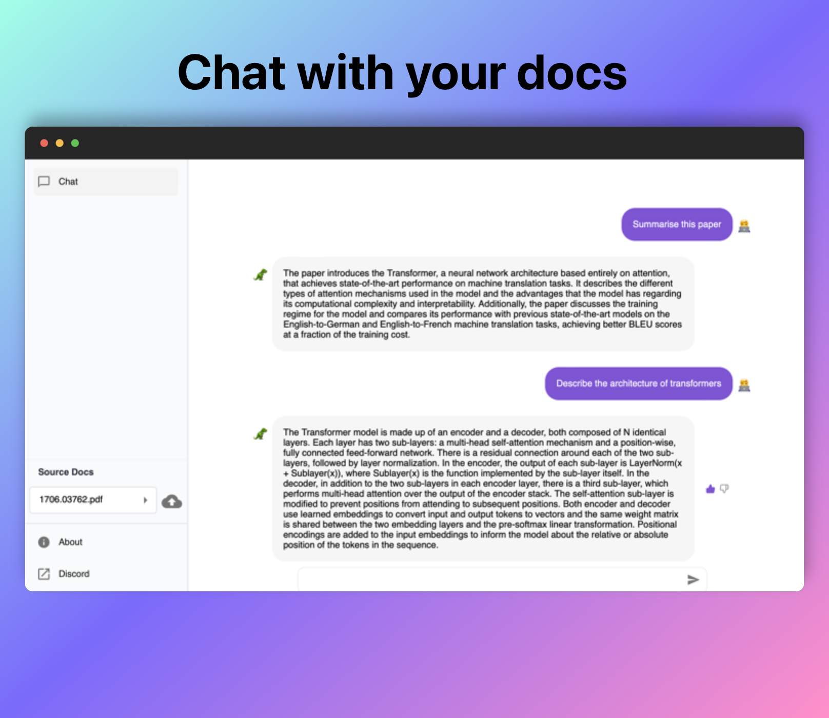 Docsgpt ओपन-सोर्स डॉक्यूमेंट असिस्टेंट - अपने दस्तावेज़ों के साथ चैट करने के लिए उपकरण (पीडीएफ, मार्कडाउन, आरएसटी, txt) मीडिया 3