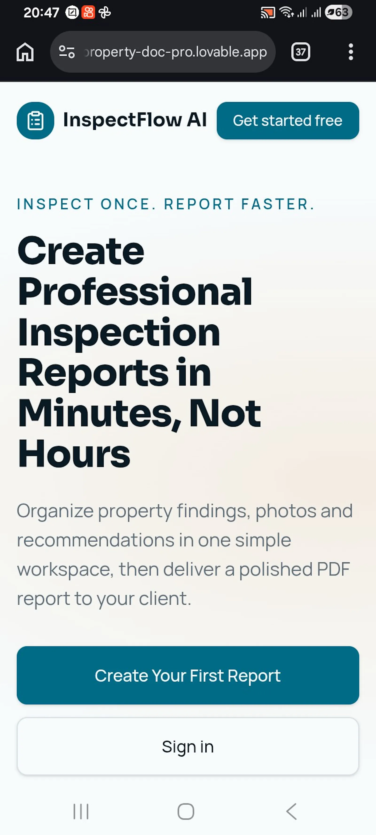ProspectFlow – Real Estate Report  screenshot 2