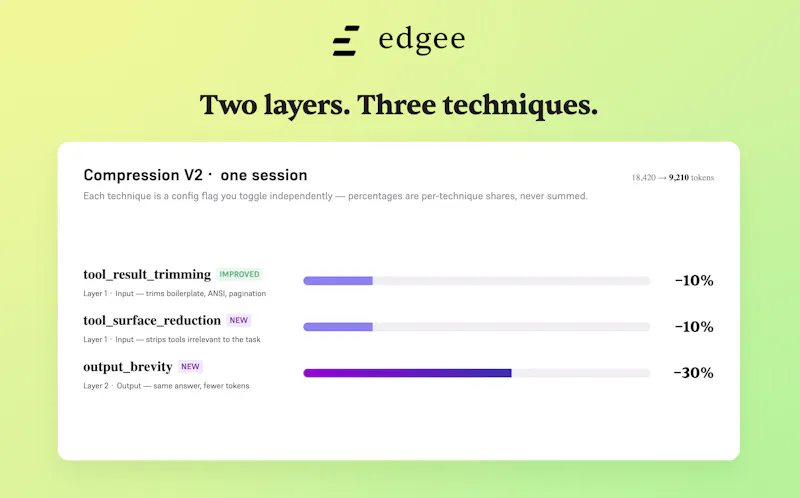 Edgee Claude Code Compressor V2 screenshot 2