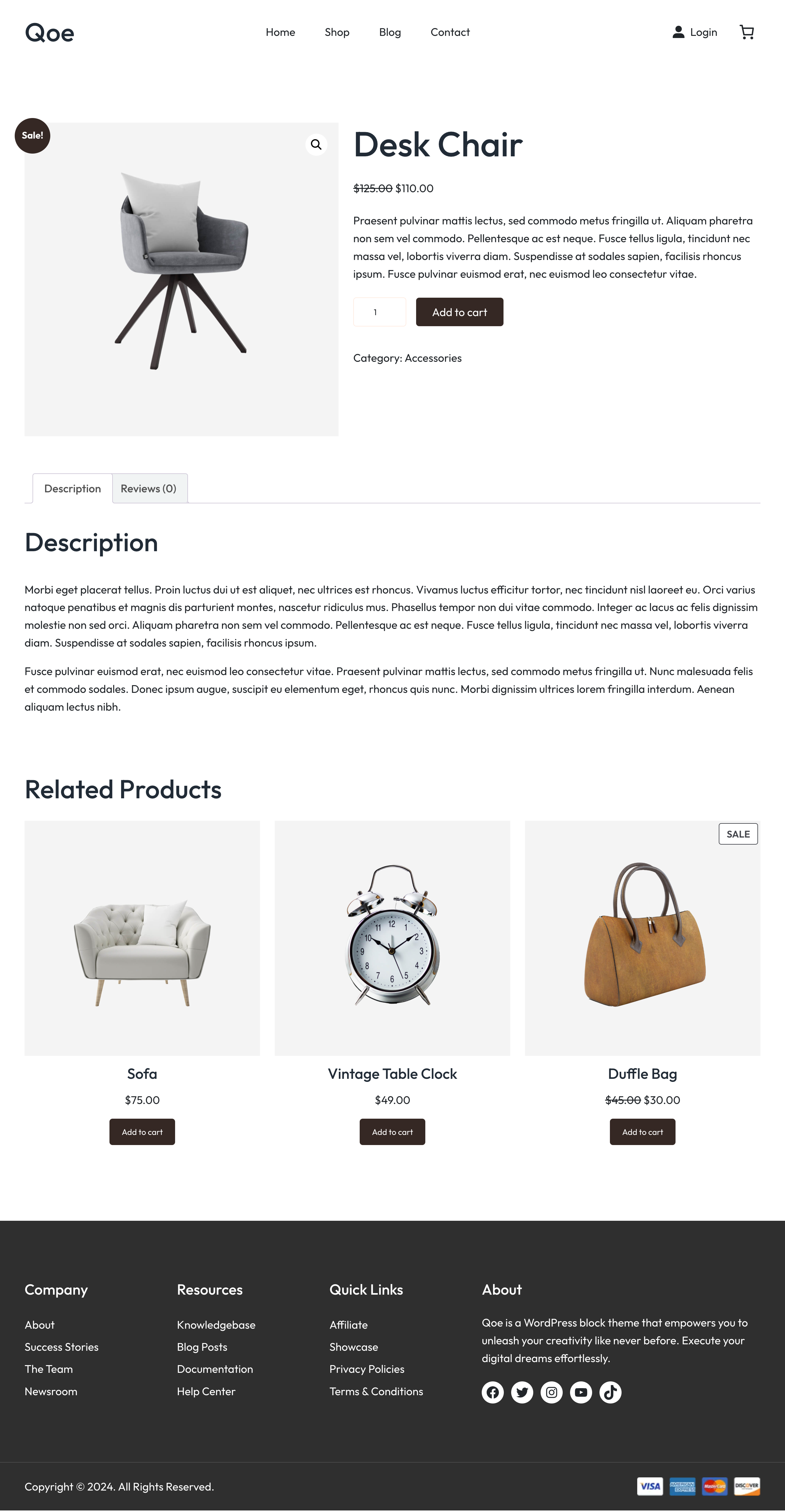 QOE - Woocommerce Block Тема медиа 3