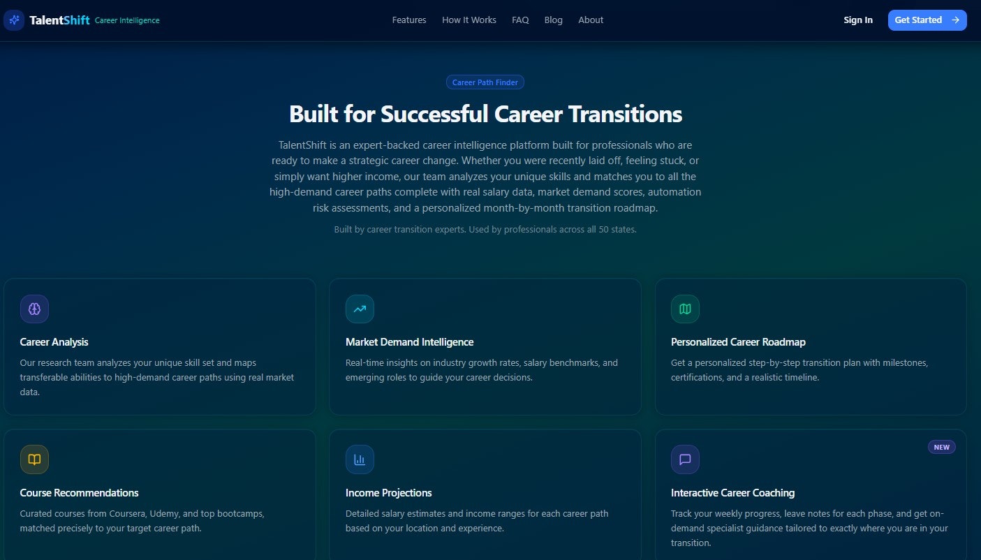 TalentShift Career Intelligence gallery image