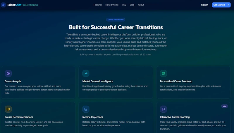 TalentShift Career Intelligence screenshot 6