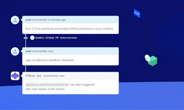 CTO.ai GitHub Comment Workflows gallery image