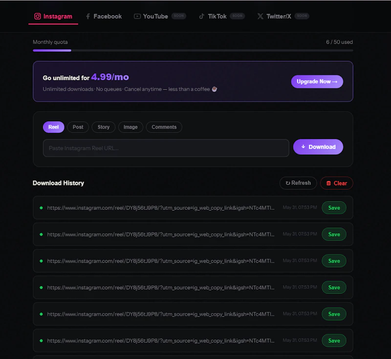 TezVid-Free Insta, FB, YT Video Download screenshot 6