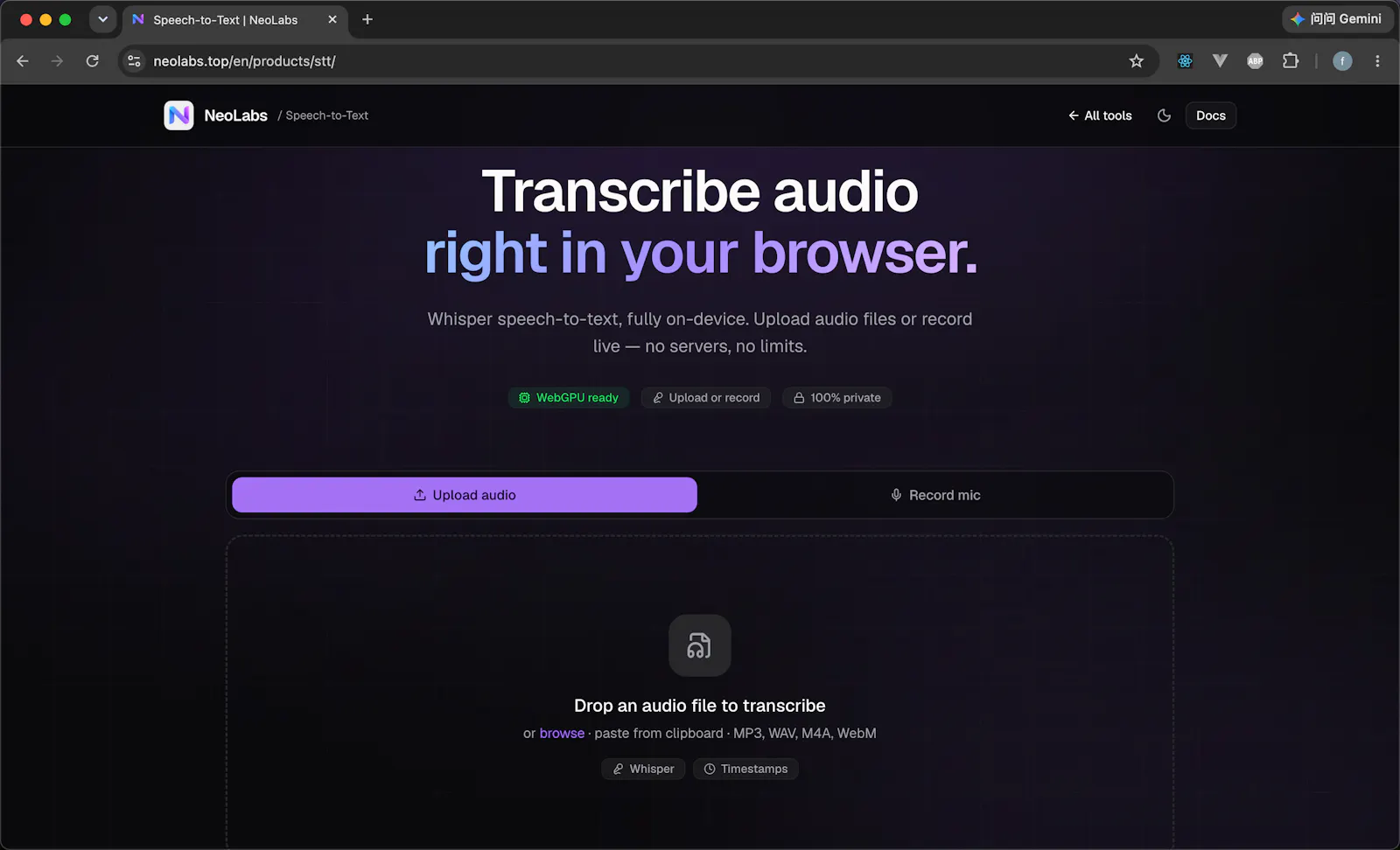 neolabs.top - All-in-one local AI tools screenshot 3