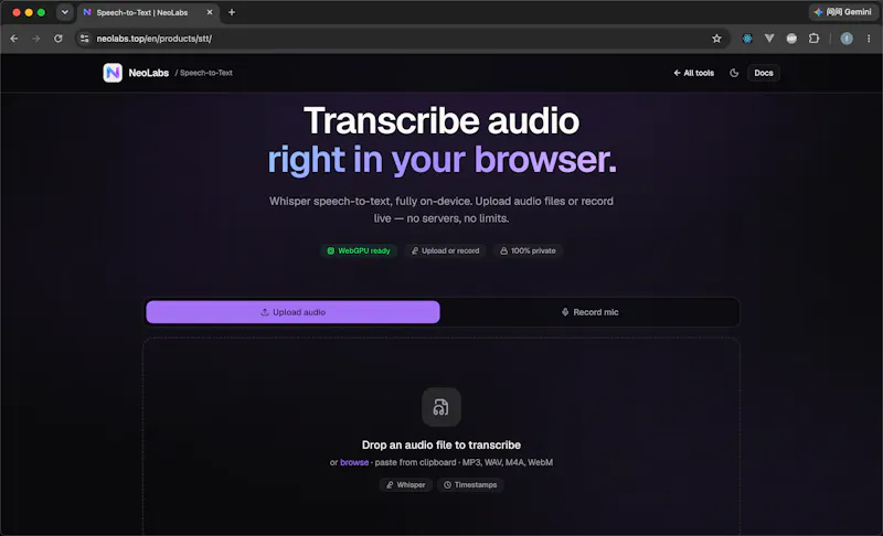 neolabs.top - All-in-one local AI tools screenshot 3