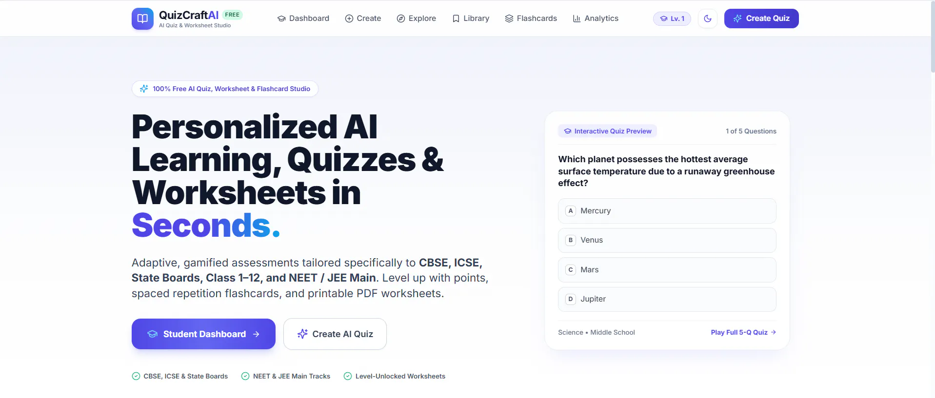 QuizCraft AI gallery image